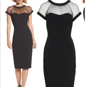 Illusion Yoke Crepe Cocktail Dress
MAGGY LONDON